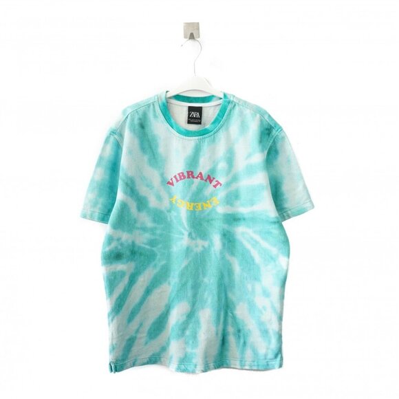 ZARA MENS Cheerful T-shirt SIZE L - Picture 2 of 3